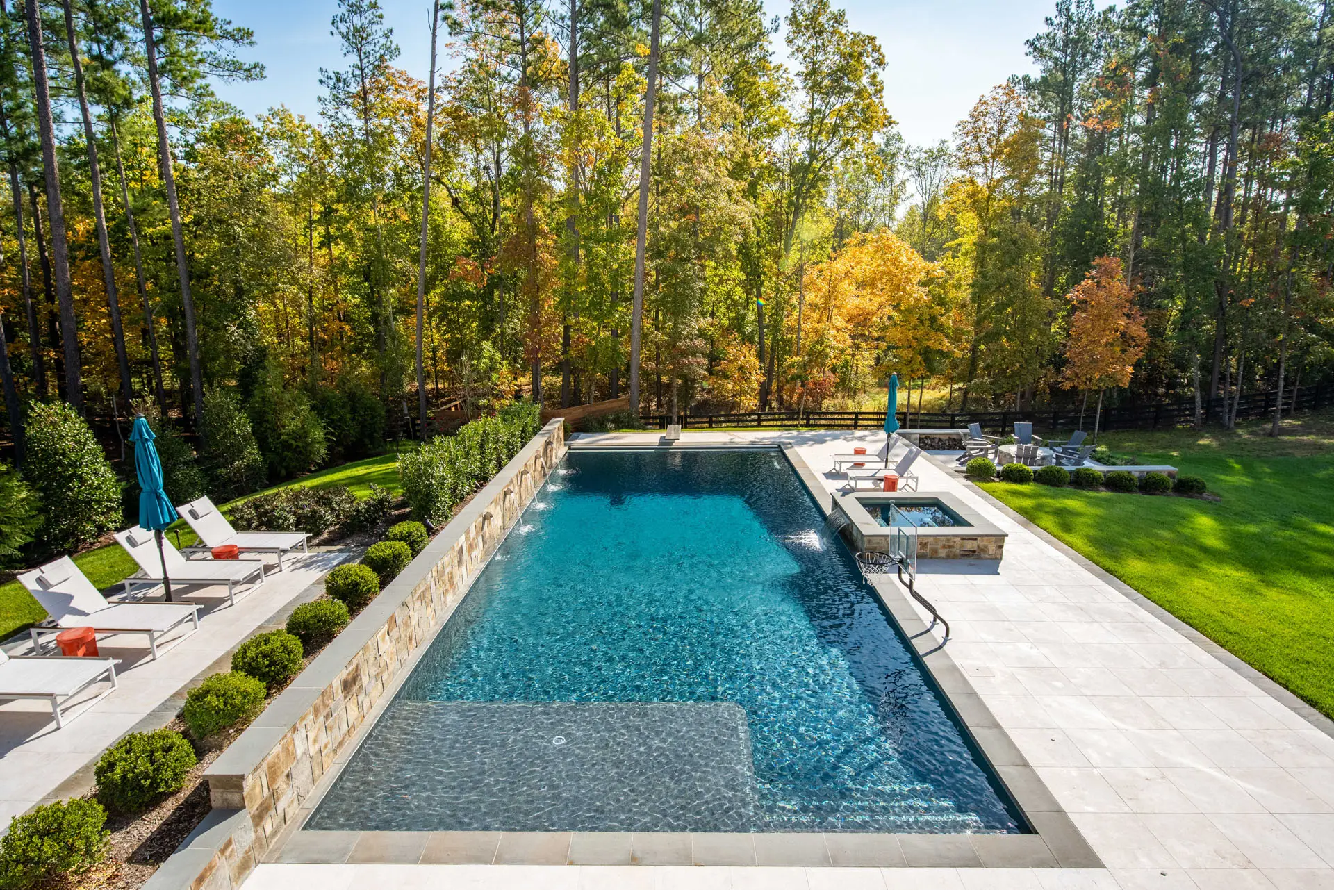 back yard view from porch