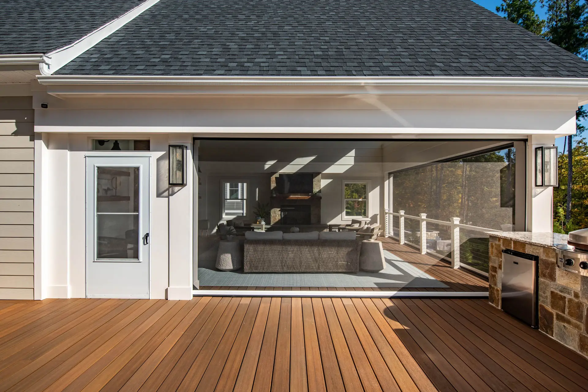 sun room from decking