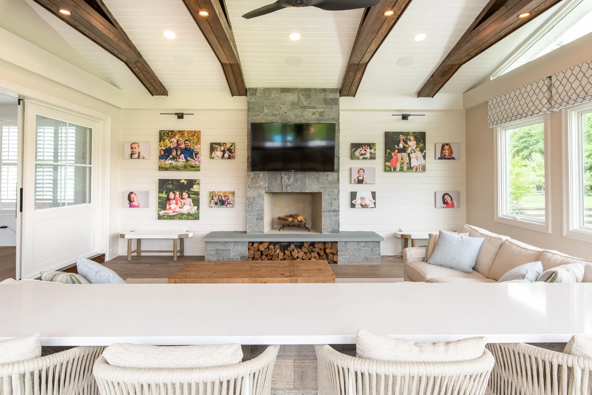 living space in sun room