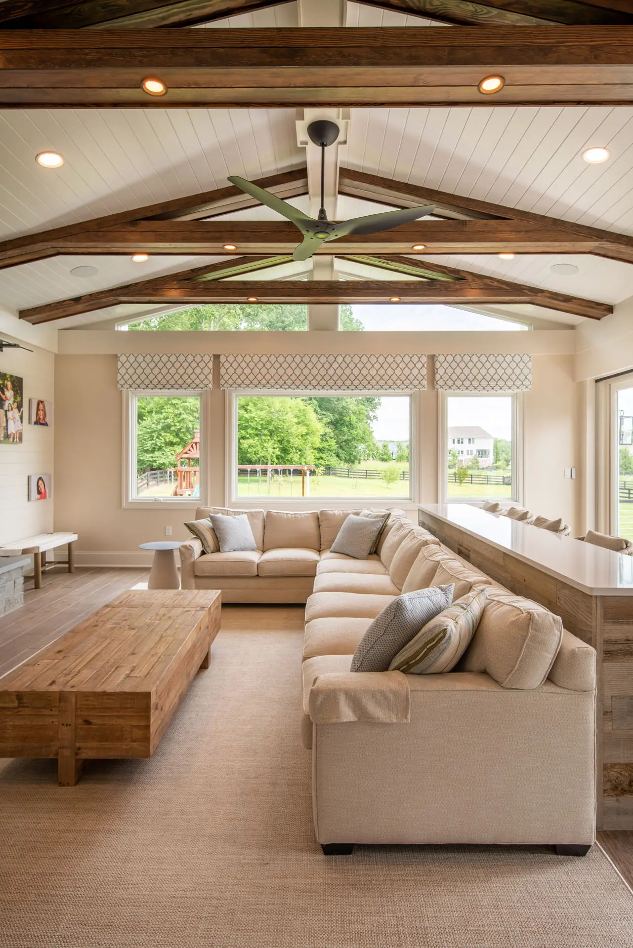 landscape view of sun room