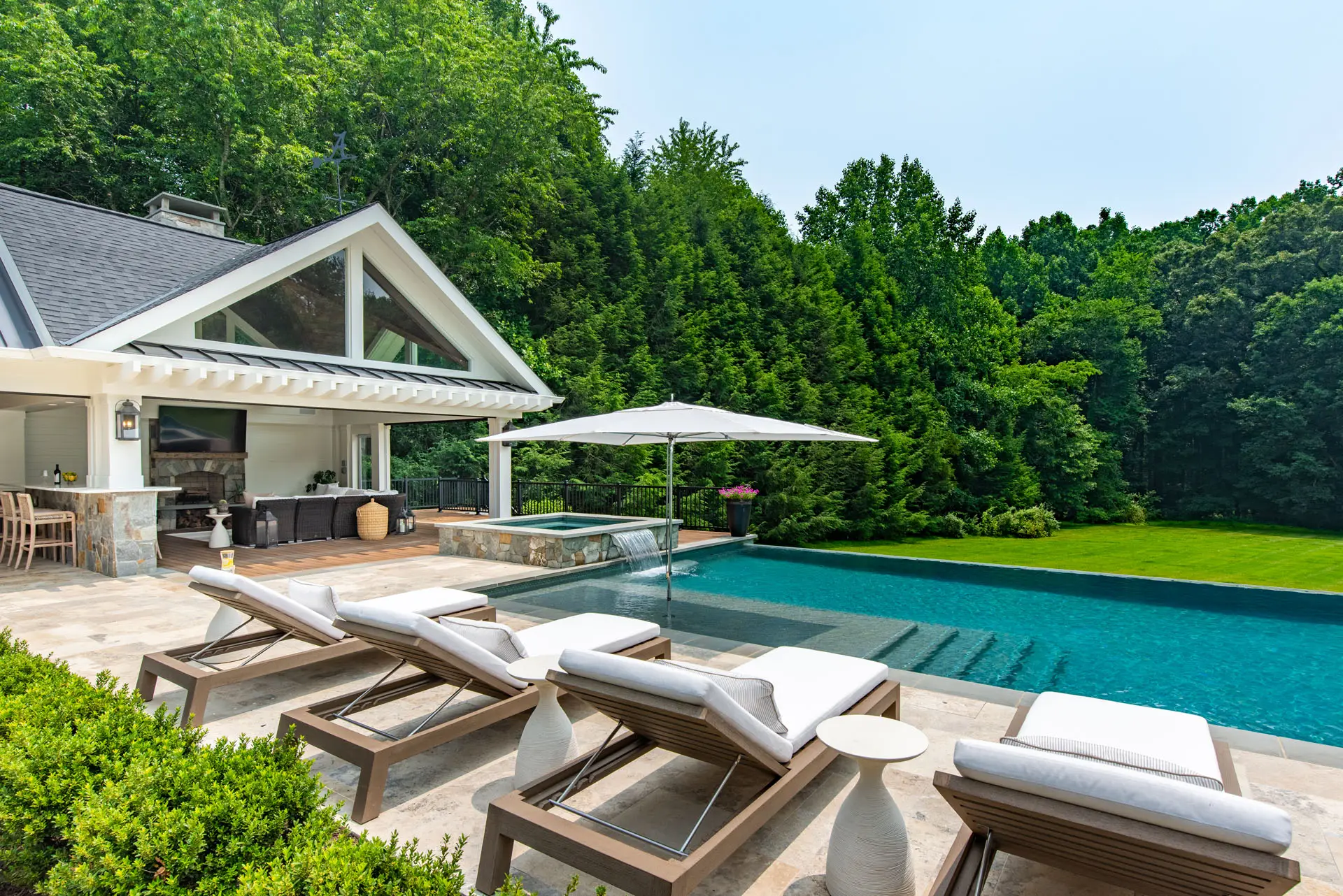 shaded area in the pool