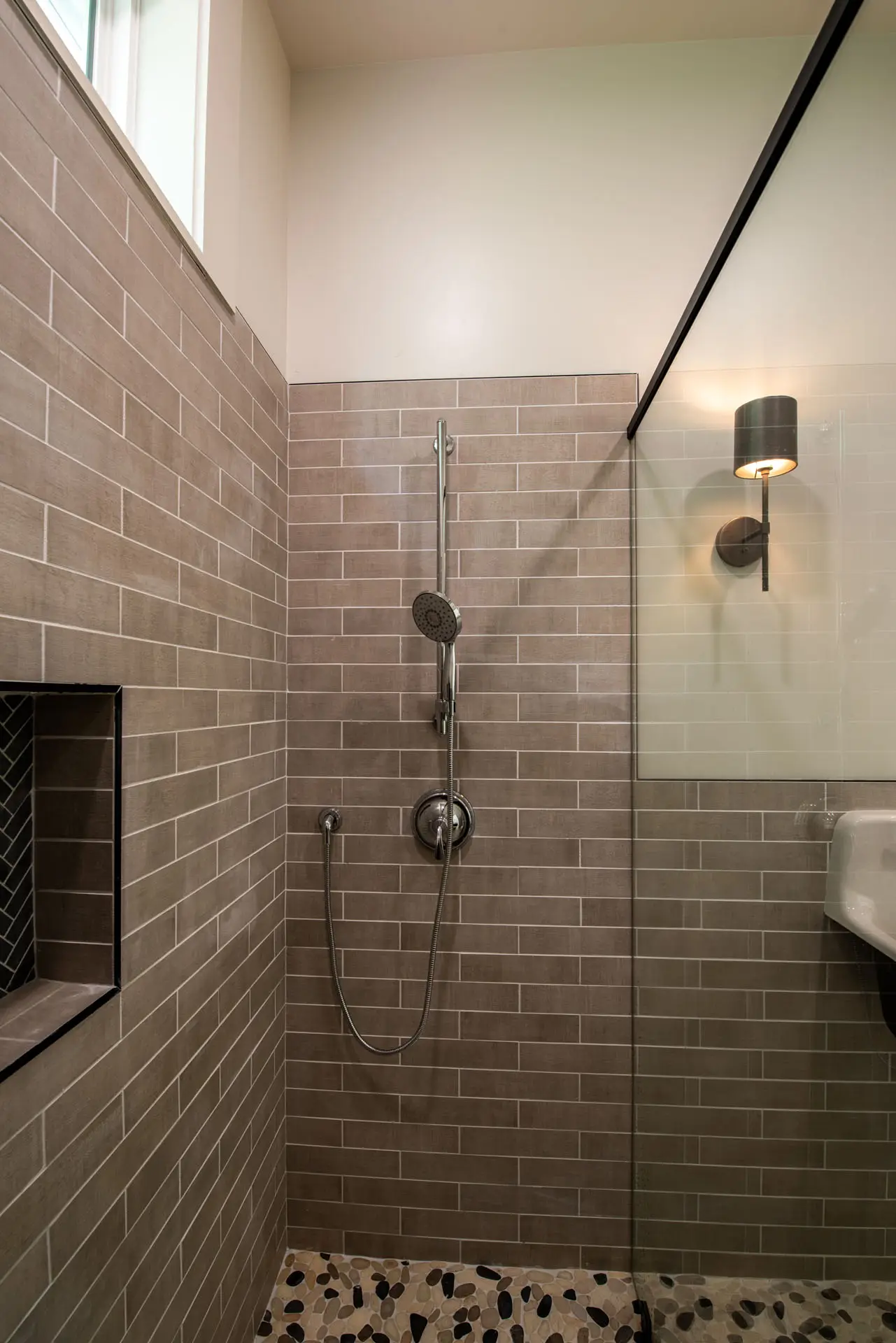 modern shower