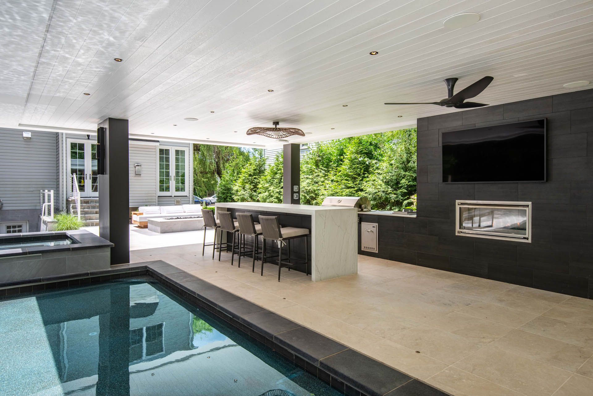 outdoor kitchen by pristine acres in mclean